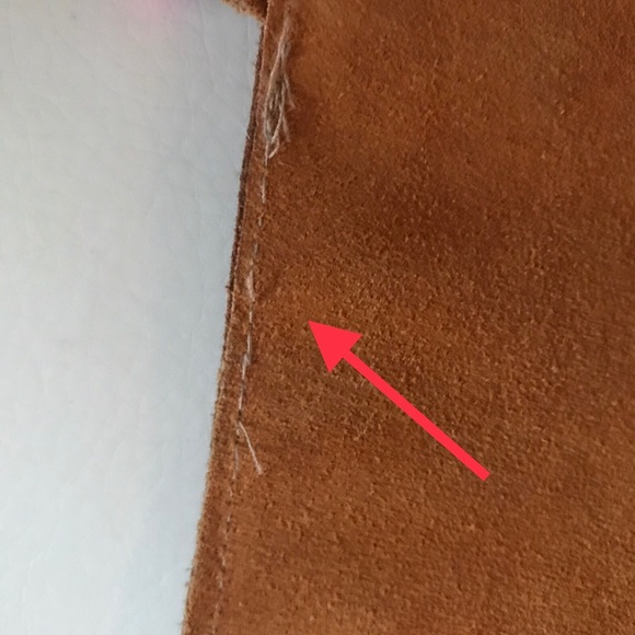 Fringed Suede small purse Made in Alaska - Picture 2 of 6